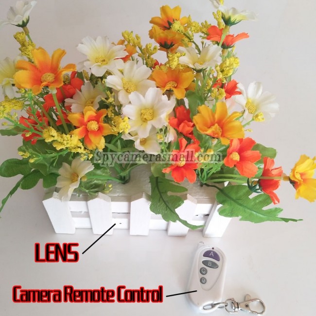 nanny cam indoor Artificial flower 16G Full HD 1080P DVR with remote control onoff