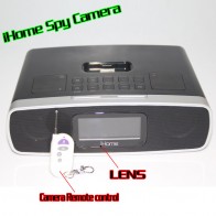 iHome Alarm Clock Radio Spy Camera 1080P HD Spy DVR Pinhole Spy Camera 32GB Internal Memory