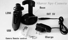 Shaver Bathroom Spy Camera